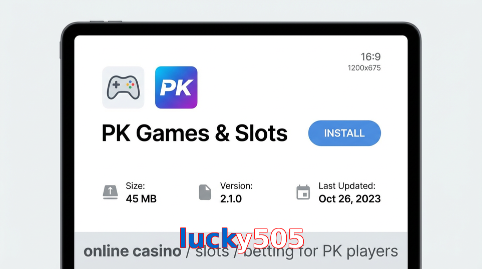 Game list for Lucky505 gameapk section