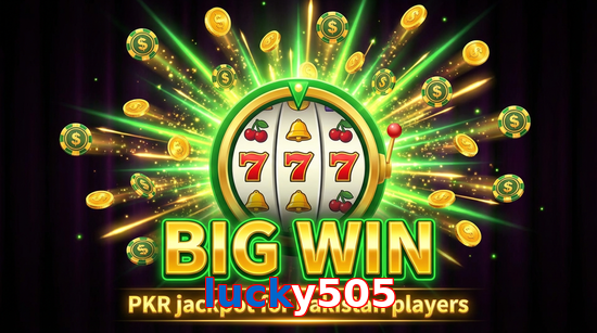 Big win animation on Lucky505 slot game
